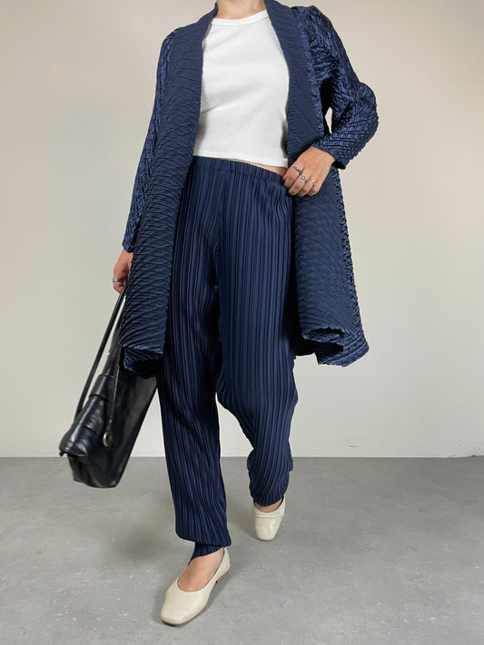 Pantalone vintage plissettato Made in France