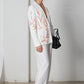 Blazer con ricamo a corallo