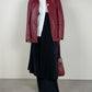 Burgundy leather jacket