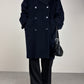 Max Mara cappotto in lana blu