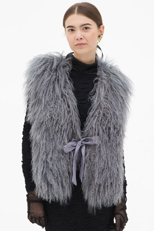 Gilet in vera pelliccia Mongolia