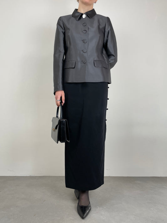 PRADA giacca in lana e seta
