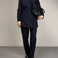 Completo vintage made in Italy in lana blu