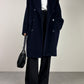 Max Mara cappotto in lana blu
