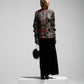 Blusa in jacquard di viscosa con paesaggio asiatico