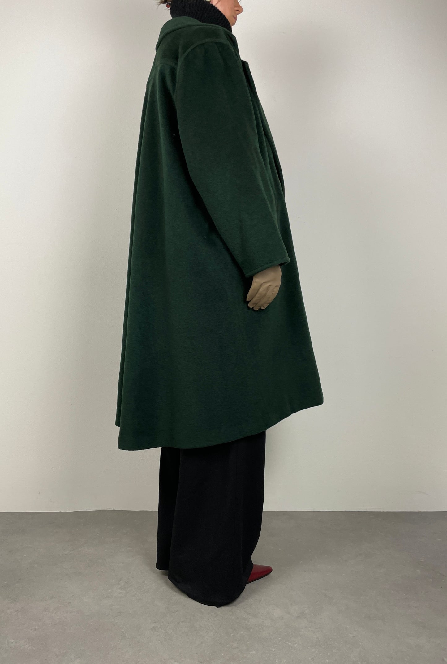 Max Mara green oversize coat