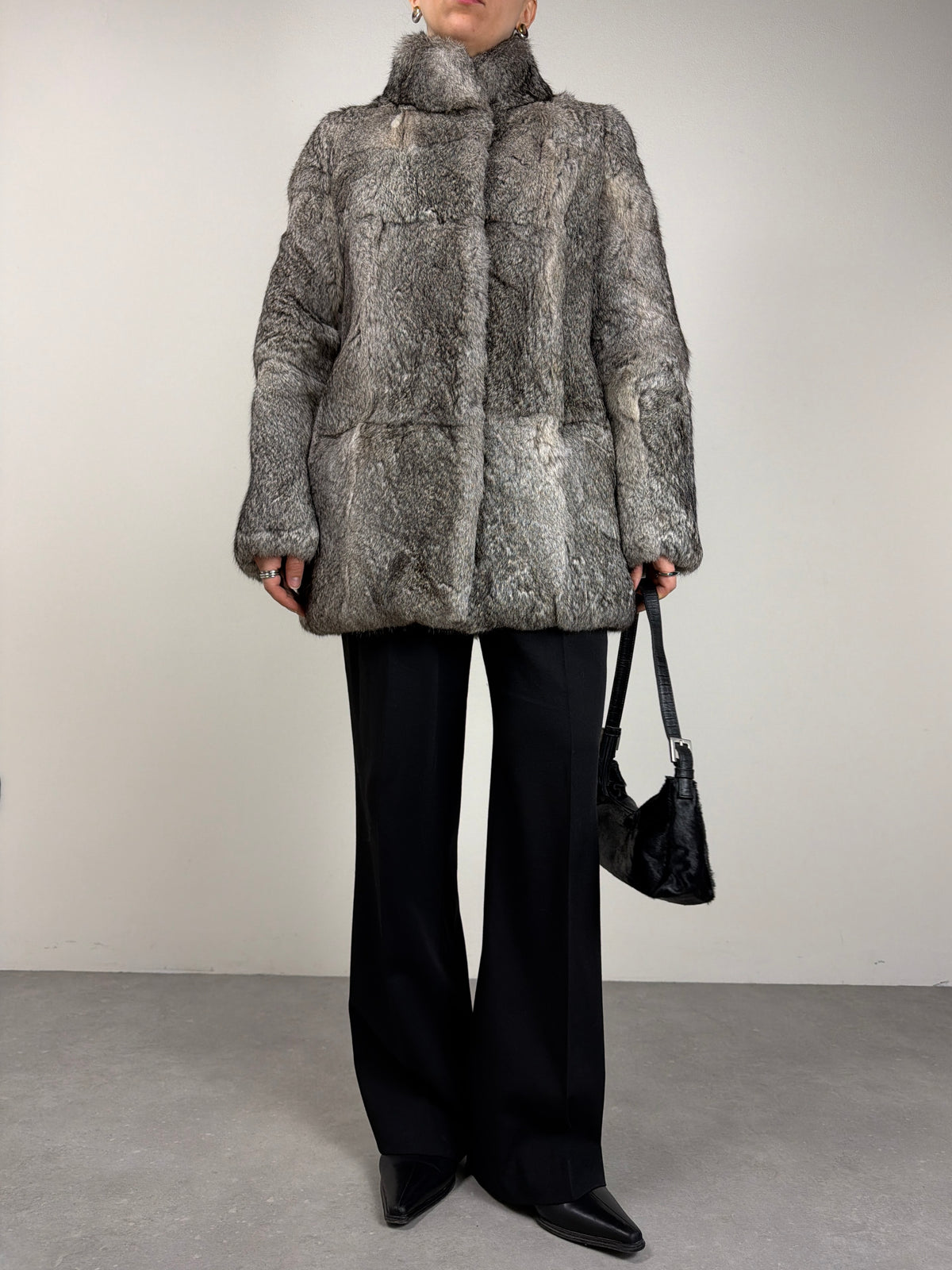 Pelliccia vintage in pregiato Rex rabbit