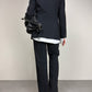 Completo vintage in lana gessata