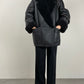 Shearling vintage nero