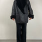 Shearling vintage nero