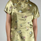 Qipao sartoriale in jacquard di viscosa