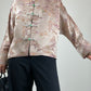 Giacca asiatica in jacquard di pura seta