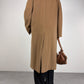 Cappotto in pura lana color cammello