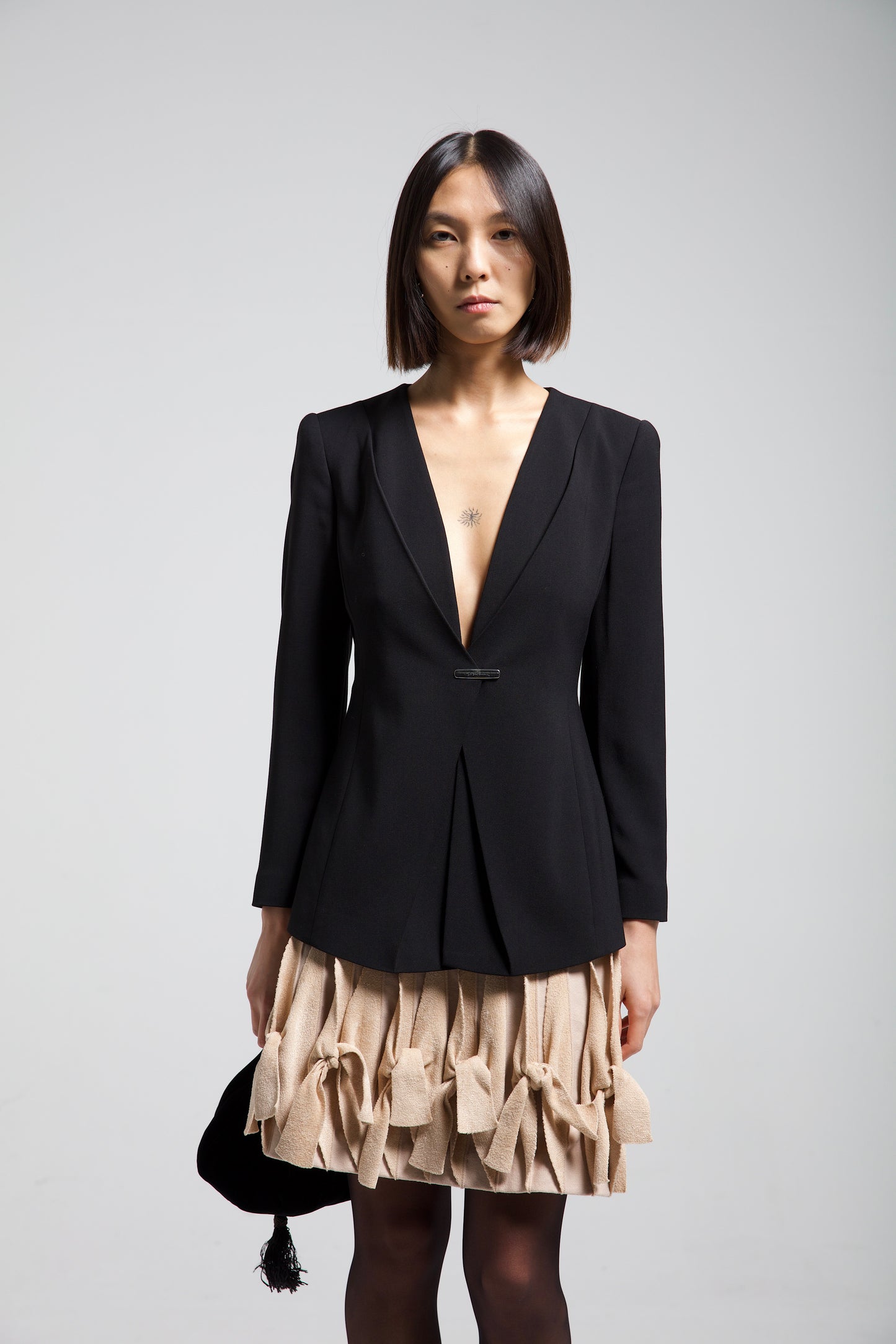ALAÏA gonna in maglia con nodi
