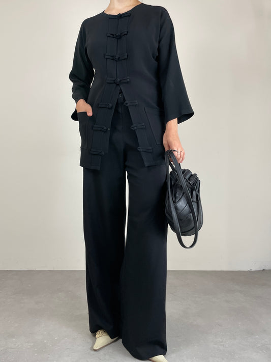 MOSCHINO giacca vintage in stile orientale