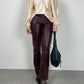 Borgogna leather pants