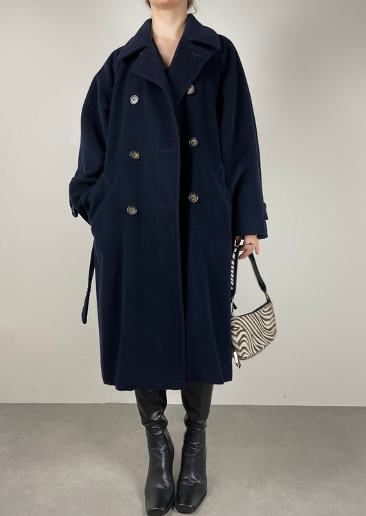 Max Mara blue wool e coat