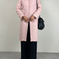 Cappottino in lana e cashmere dallo stile orientale