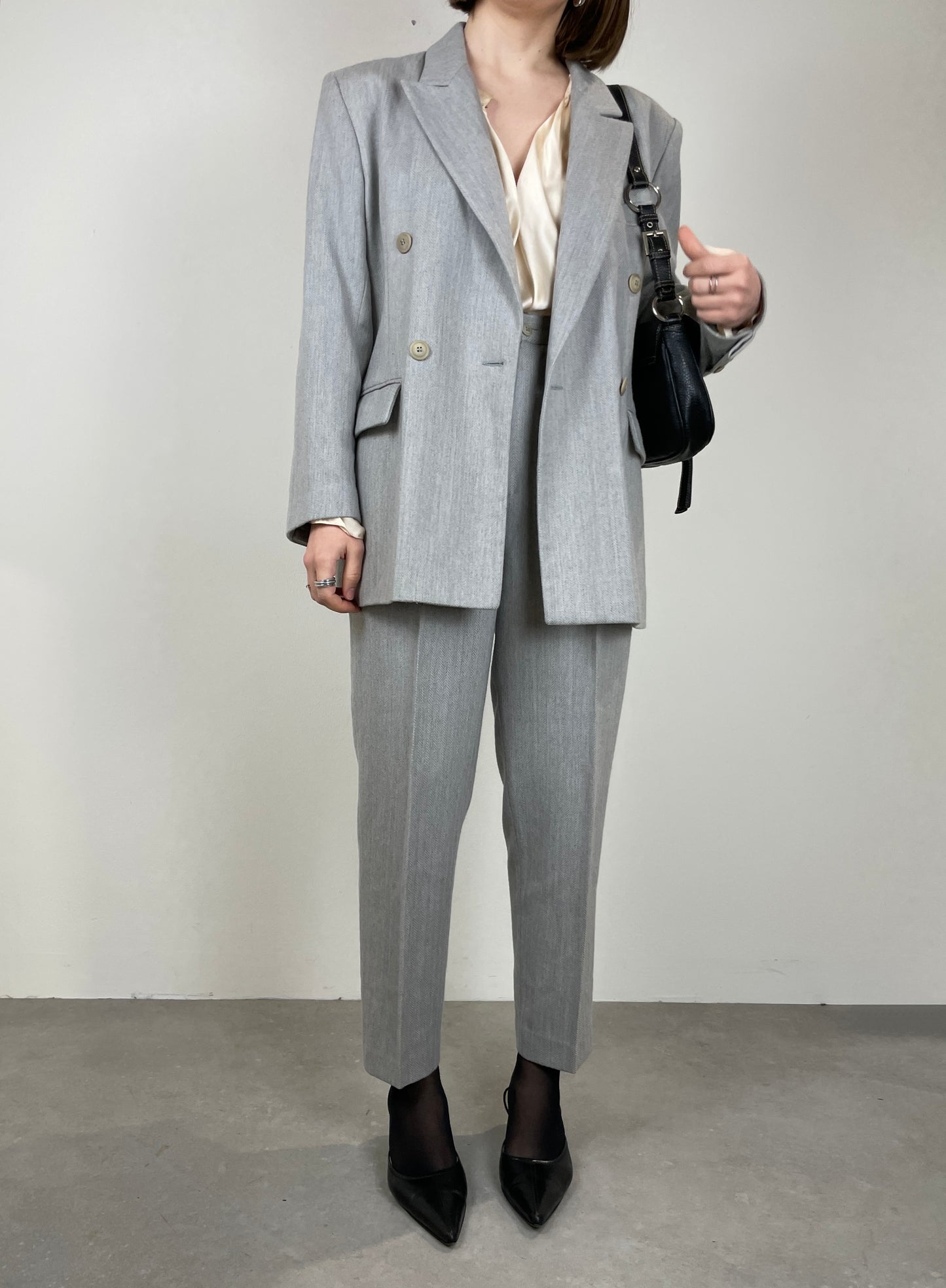 Made in Paris grey wool suit