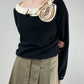 Valentino Cachemire Couture maglioncino in con fiore sullo scollo
