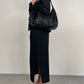 Borsa in vera pelle intrecciata