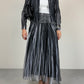 Gonna bicolor in tulle plissettato