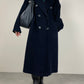 Hobo bag in vera pelle blu