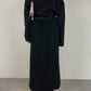 Black wool long coat