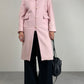 Cappottino in lana e cashmere dallo stile orientale