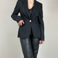 Black wool blazer