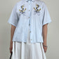 Camicia vintage in cotone con ricamo
