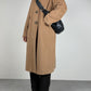 Cappotto in pura lana color cammello Made in Italy