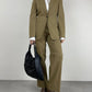 Completo vintage Made in Italy in misto lana gessato