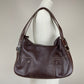 Borsa vintage in vera pelle marrone