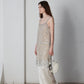 Slip dress in pizzo con sottoveste in seta