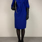 Abito vintage di Max Mara linea Pianoforte in lana blu