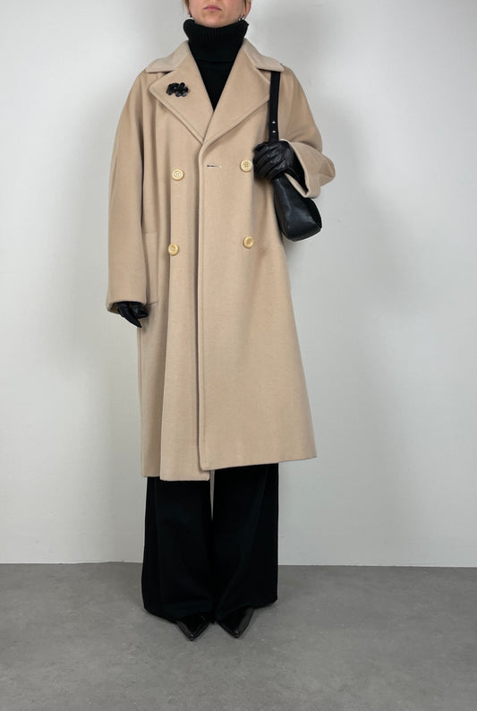 Ivory wool coat