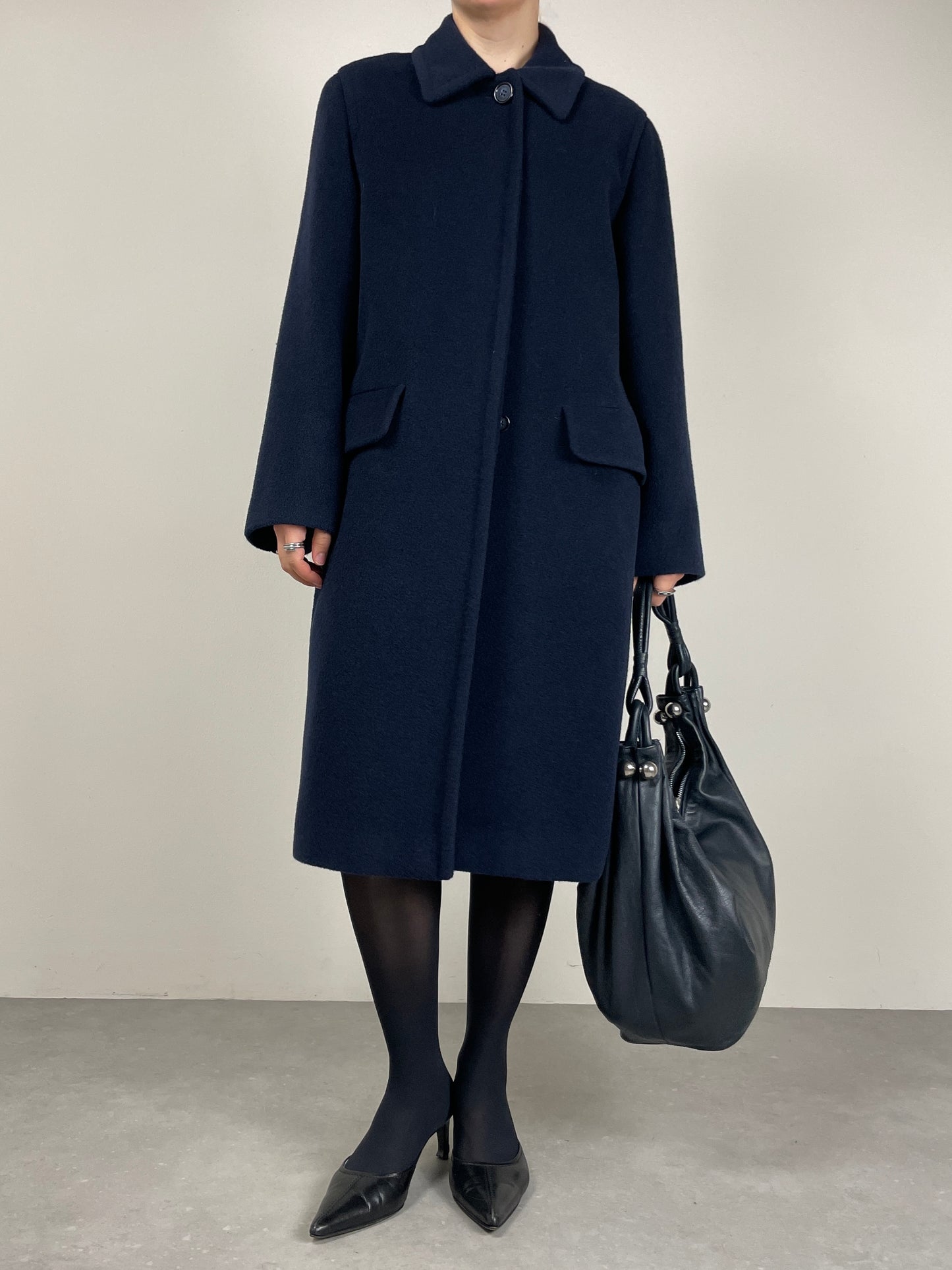 Cappotto vintage Made in Italy in beaver di pura lana