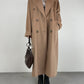 Cappotto vintage cammello in lana, angora e cashmere