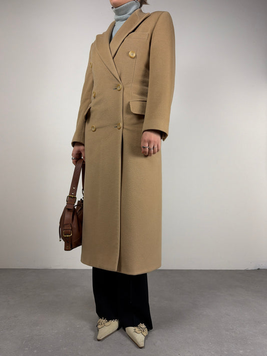 Cappotto in 100% cashmere a doppiopetto made in Italy