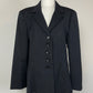 Blazer vintage in misto lana gessato