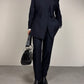 Completo vintage made in Italy in lana blu