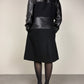 Cappotto Sportmax in vera pelle e lana