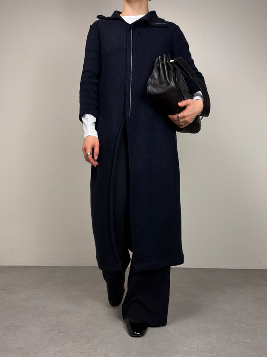 JIL SANDER abito tunica in lana blu