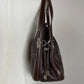 Borsa vintage in vera pelle marrone