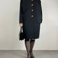 Abito vintage stile orientale, made in Italy, in pura lana vergine