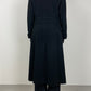 Long black wool coat