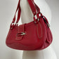 Borsa in vera pelle rossa