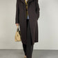 Cappotto a doppiopetto in lana e cashmere