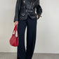 Chiodo vintage in vera pelle